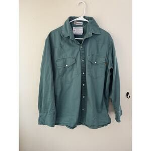 Just In Trend FR Flame Resistant Work Shirt Large HRC 2 Snap Button
